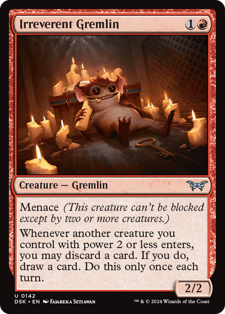 Irreverent Gremlin [Duskmourn: House of Horror] | Boutique FDB TCG