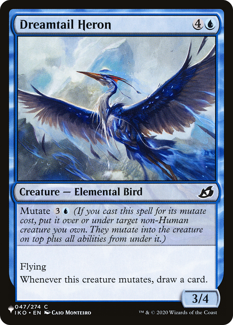 Dreamtail Heron [The List Reprints] | Boutique FDB TCG