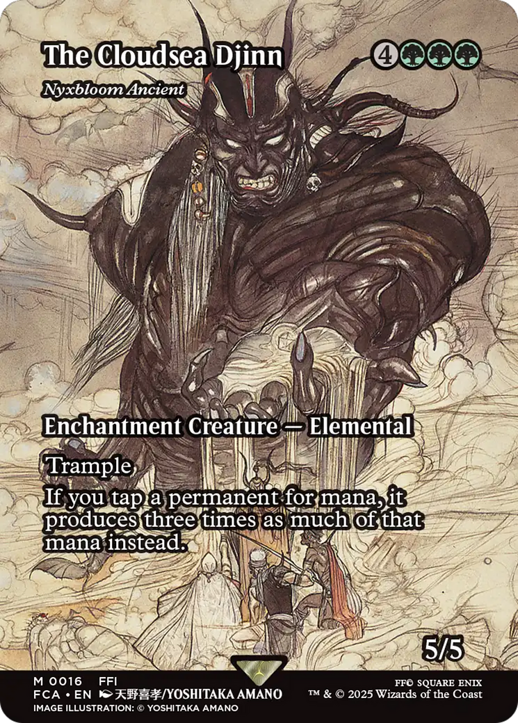 The Cloudsea Djinn - Nyxbloom Ancient (Showcase) [FINAL FANTASY : Through the Ages] | Boutique FDB TCG