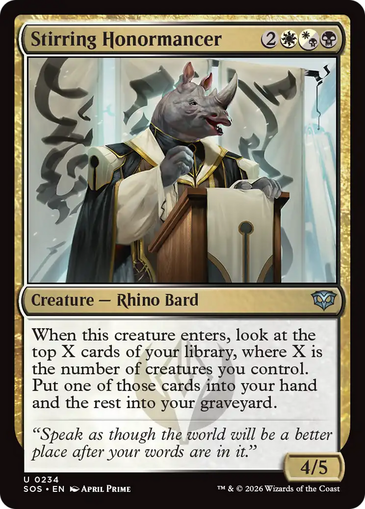 Stirring Honormancer [Secrets of Strixhaven] | Boutique FDB TCG