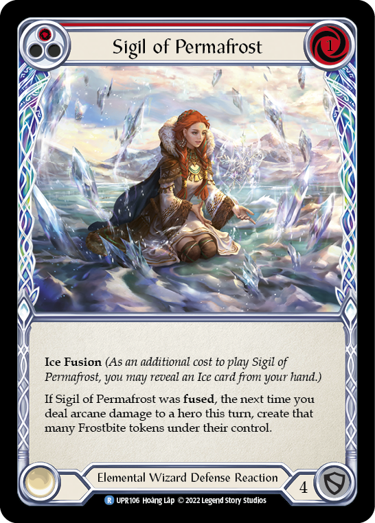 Sigil of Permafrost (Red) [UPR106] (Uprising)  Rainbow Foil | Boutique FDB TCG