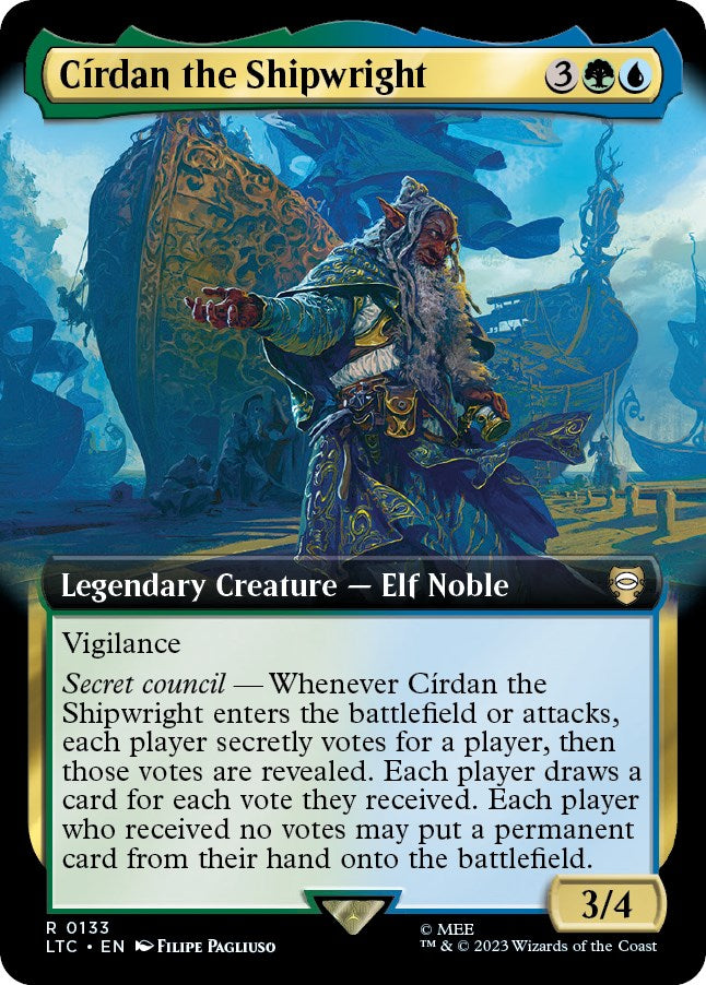 Cirdan the Shipwright (Extended Art) [The Lord of the Rings: Tales of Middle-Earth Commander] | Boutique FDB TCG