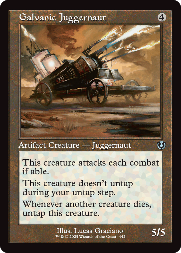 Galvanic Juggernaut (Retro Frame) [Innistrad Remastered] | Boutique FDB TCG