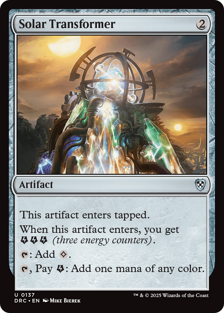 Solar Transformer [Aetherdrift Commander] | Boutique FDB TCG