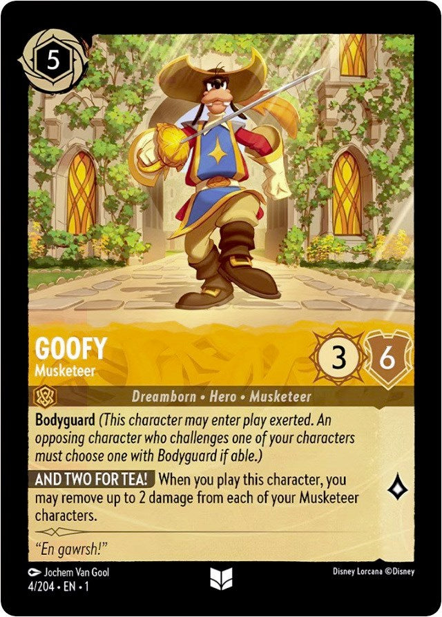 Goofy - Musketeer (4/204) [The First Chapter] | Boutique FDB TCG