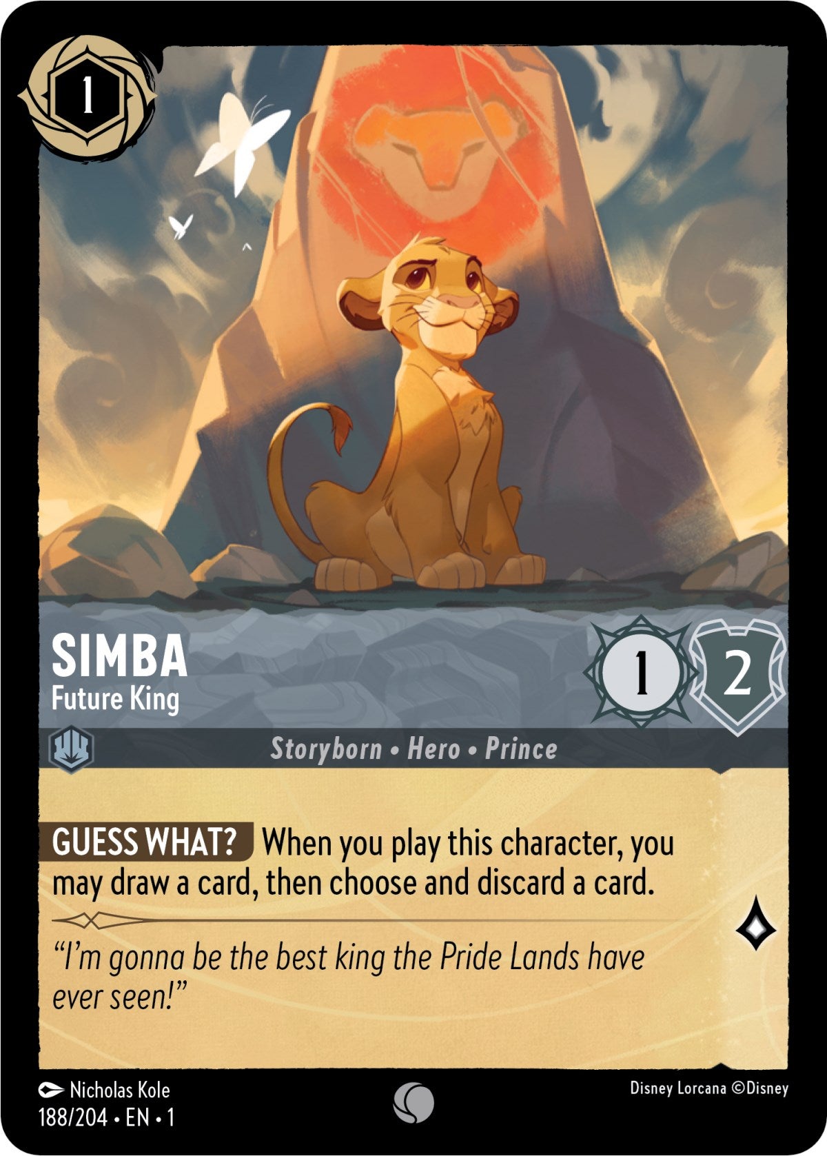 Simba - Future King (188/204) [The First Chapter] | Boutique FDB TCG