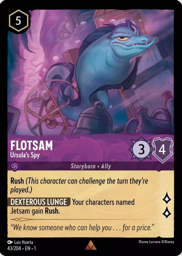 Flotsam - Ursula's Spy (43/204) [The First Chapter] | Boutique FDB TCG