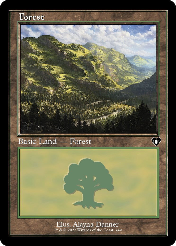 Forest (449) (Retro) [Commander Masters] | Boutique FDB TCG
