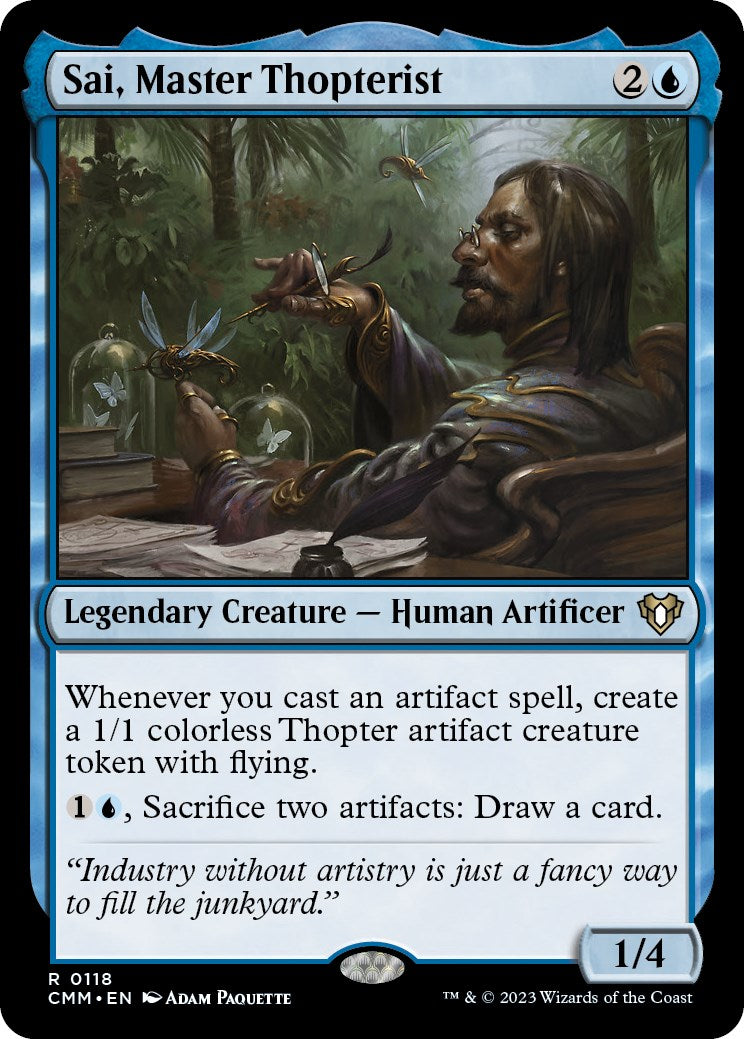 Sai, Master Thopterist [Commander Masters] | Boutique FDB TCG