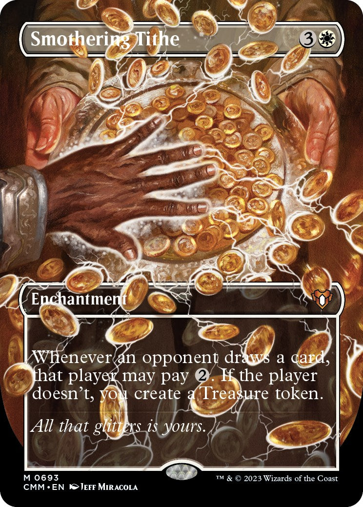 Smothering Tithe (Borderless Alternate Art) [Commander Masters] | Boutique FDB TCG