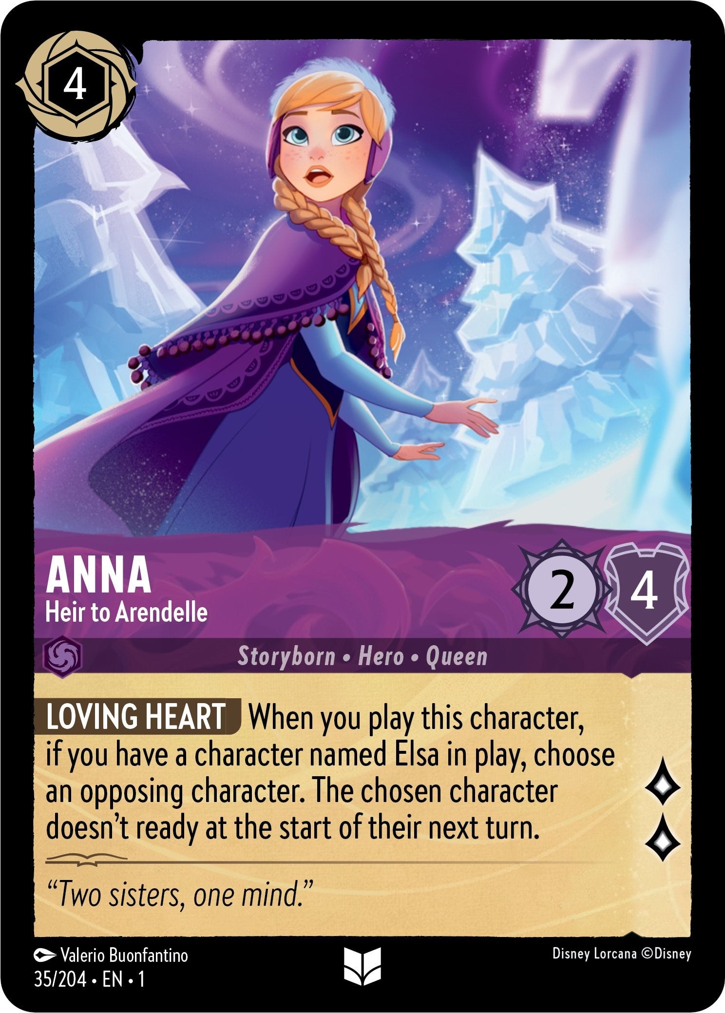 Anna - Heir to Arendelle (35/204) [The First Chapter] | Boutique FDB TCG