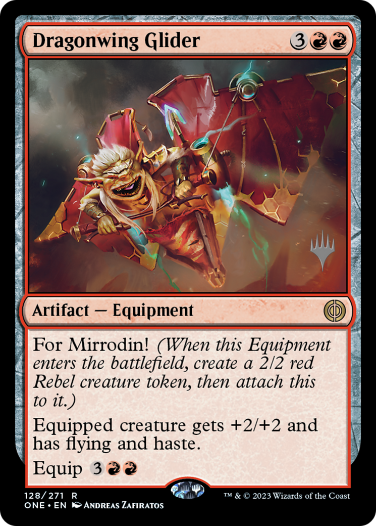 Dragonwing Glider (Promo Pack) [Phyrexia: All Will Be One Promos] | Boutique FDB TCG