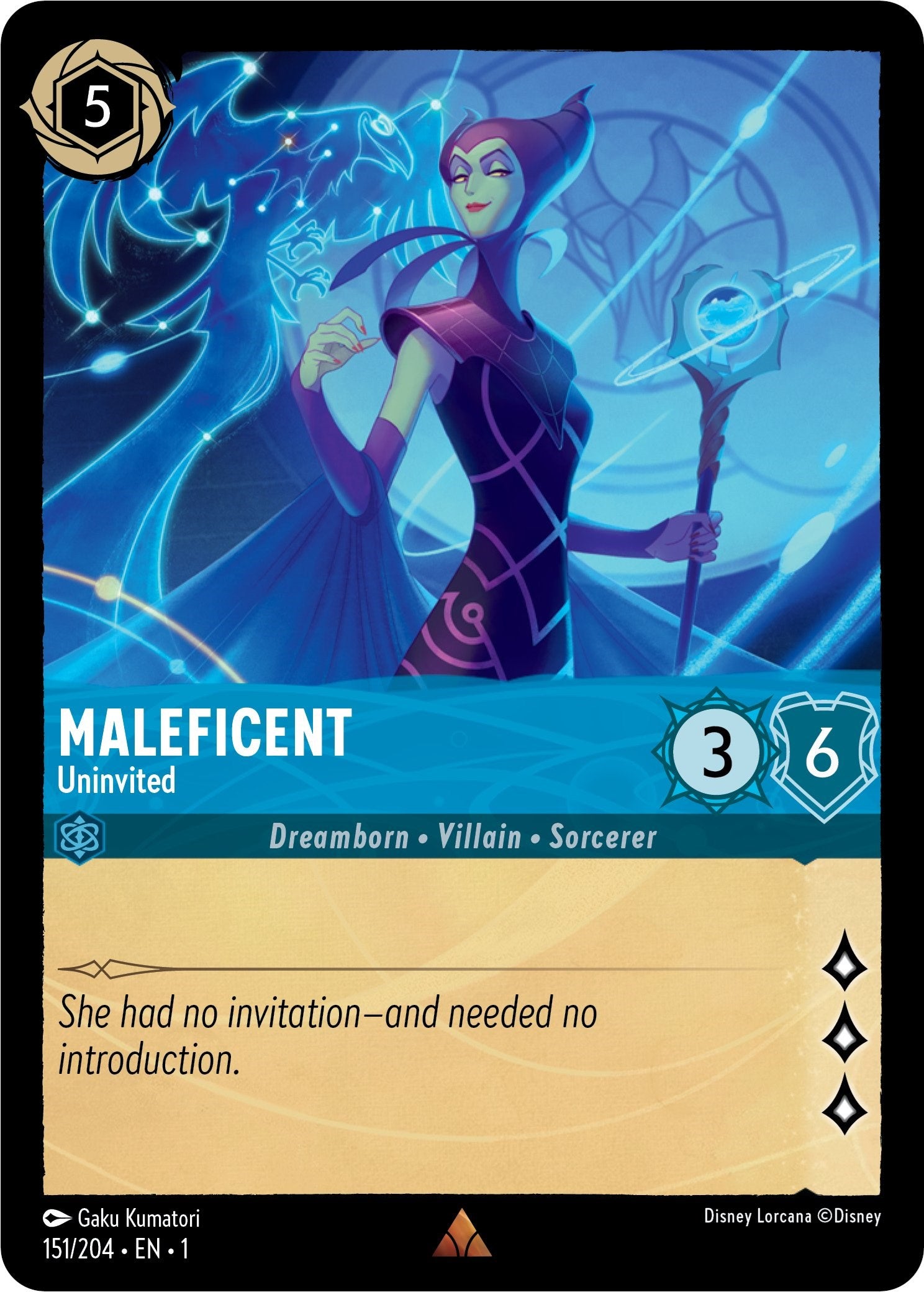 Maleficent - Uninvited (151/204) [The First Chapter] | Boutique FDB TCG