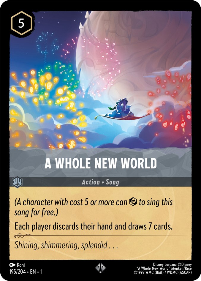 A Whole New World (195/204) [The First Chapter] | Boutique FDB TCG