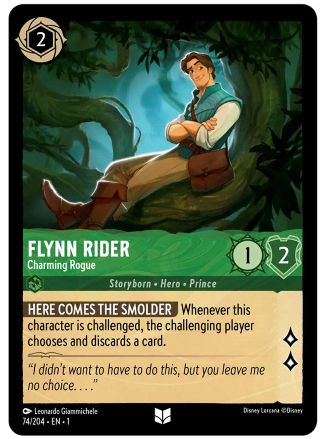 Flynn Rider - Charming Rogue (74/204) [The First Chapter] | Boutique FDB TCG