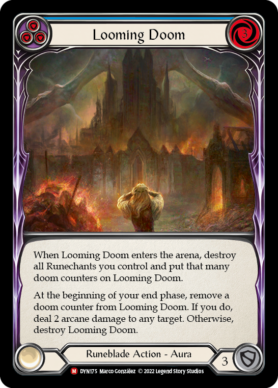 Looming Doom [DYN175] (Dynasty)  Rainbow Foil | Boutique FDB TCG