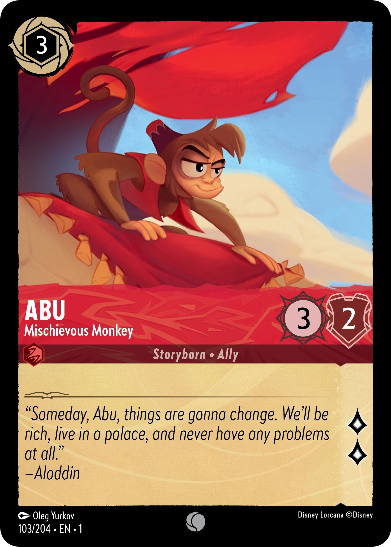 Abu - Mischievous Monkey (103/204) [The First Chapter] | Boutique FDB TCG