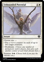 Unbounded Potential [Commander Masters] | Boutique FDB TCG