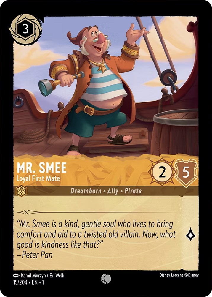 Mr. Smee - Loyal First Mate (15/204) [The First Chapter] | Boutique FDB TCG