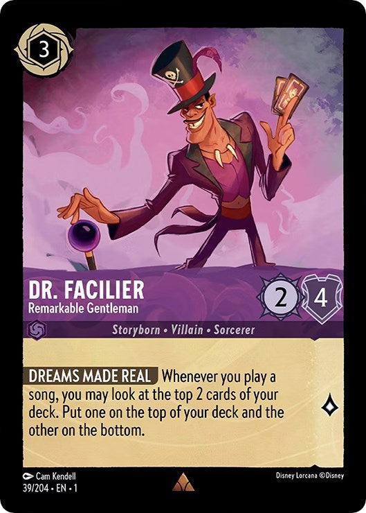 Dr. Facilier - Remarkable Gentleman (39/204) [The First Chapter] | Boutique FDB TCG