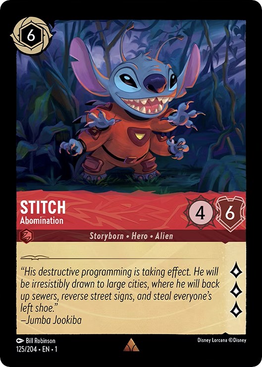 Stitch - Abomination (125/204) [The First Chapter] | Boutique FDB TCG