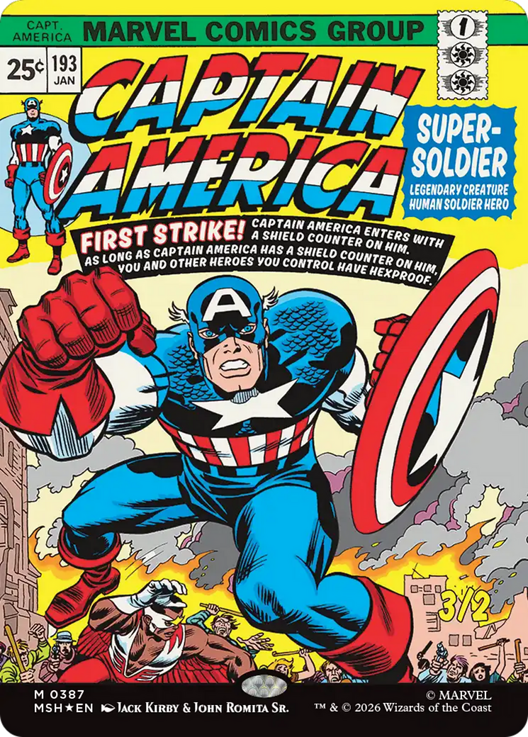 Captain America, Super-Soldier (Borderless) [Marvel Super Heroes] | Boutique FDB TCG