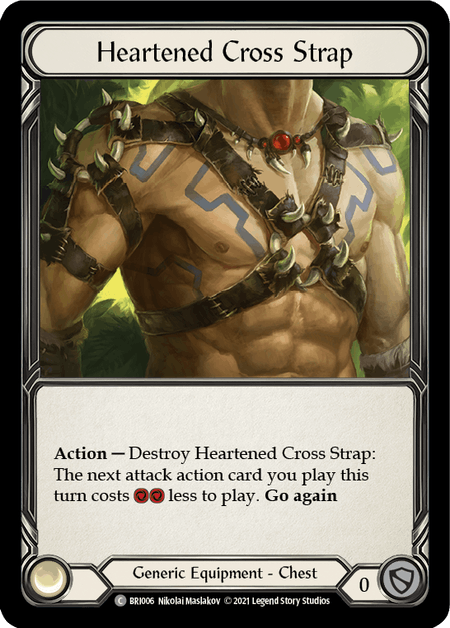 Heartened Cross Strap [BRI006] (Tales of Aria Briar Blitz Deck)  1st Edition Normal | Boutique FDB TCG