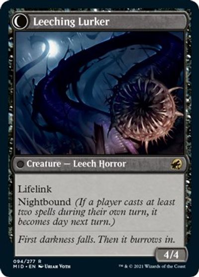 Curse of Leeches // Leeching Lurker [Innistrad: Midnight Hunt] | Boutique FDB TCG