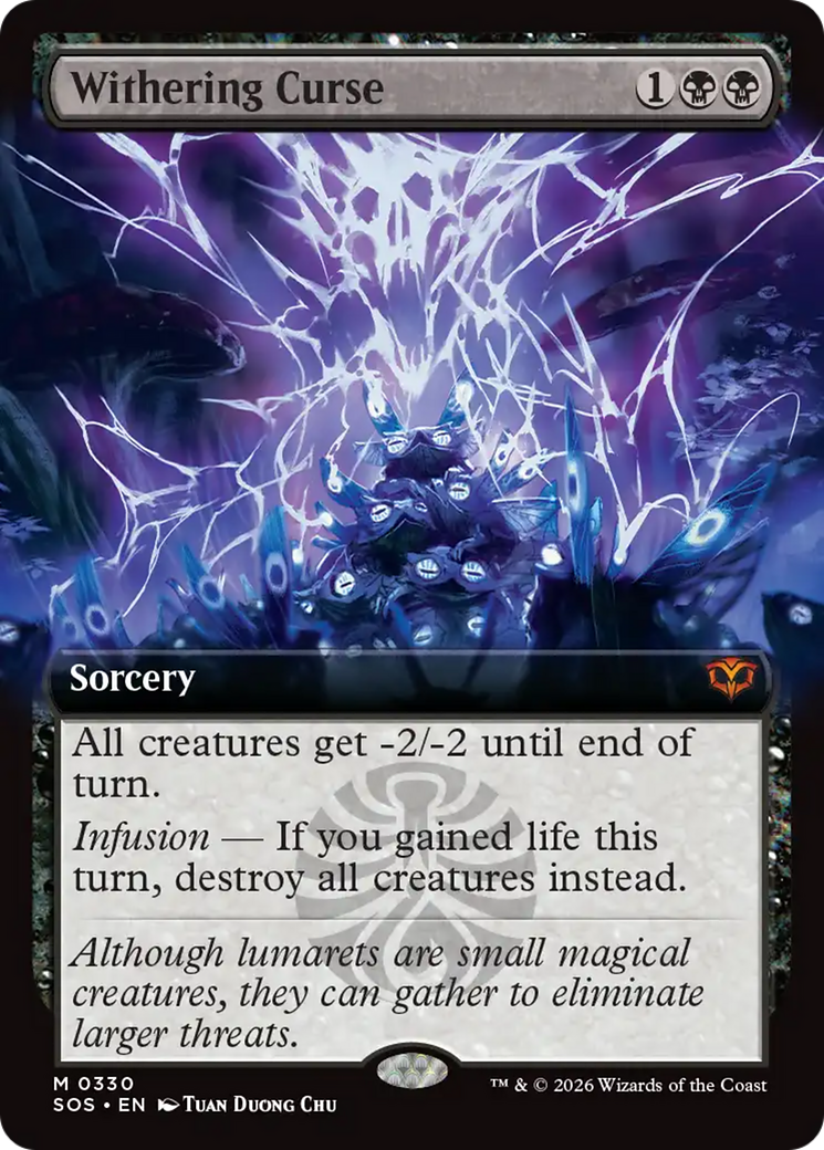 Withering Curse (Extended Art) [Secrets of Strixhaven] | Boutique FDB TCG