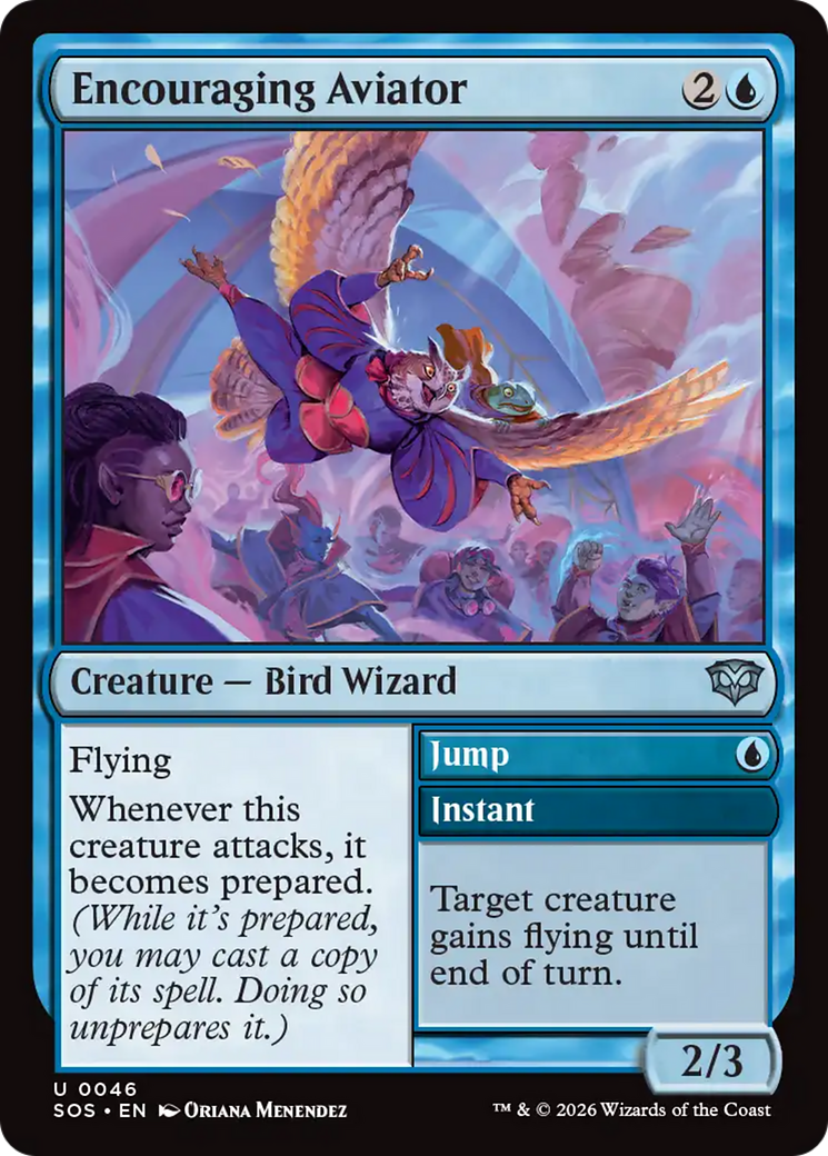 Encouraging Aviator [Secrets of Strixhaven] | Boutique FDB TCG