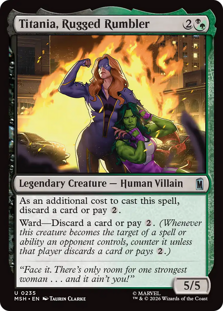 Titania, Rugged Rumbler [Marvel Super Heroes] | Boutique FDB TCG
