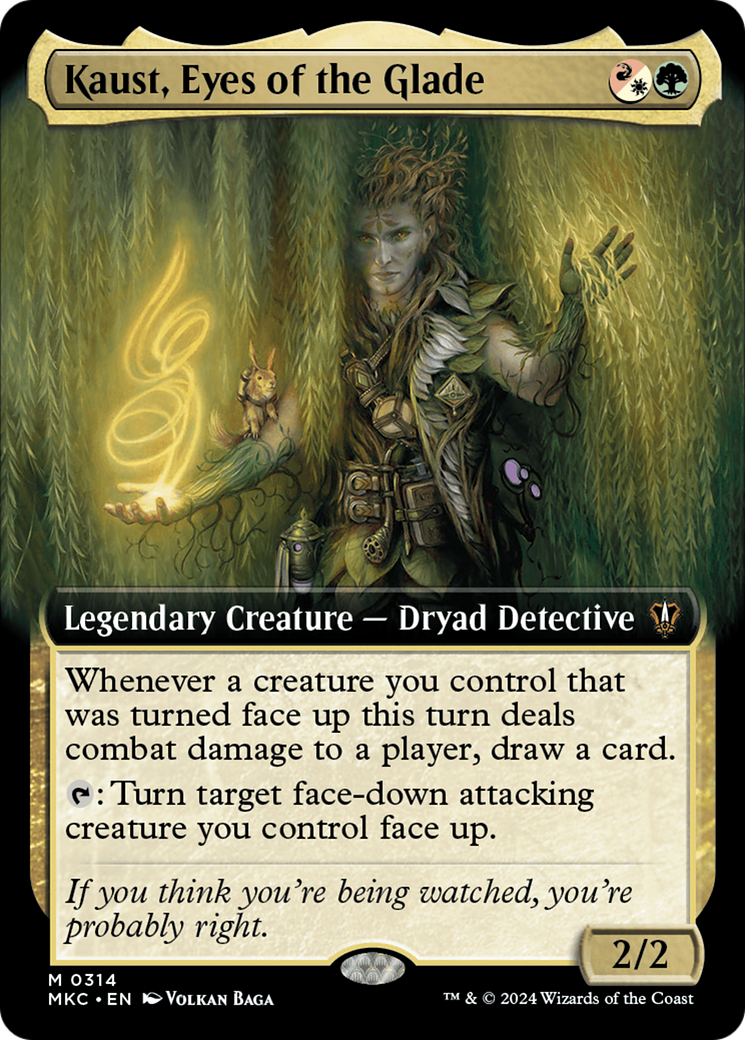 Kaust, Eyes of the Glade (Extended Art) [Murders at Karlov Manor Commander] | Boutique FDB TCG