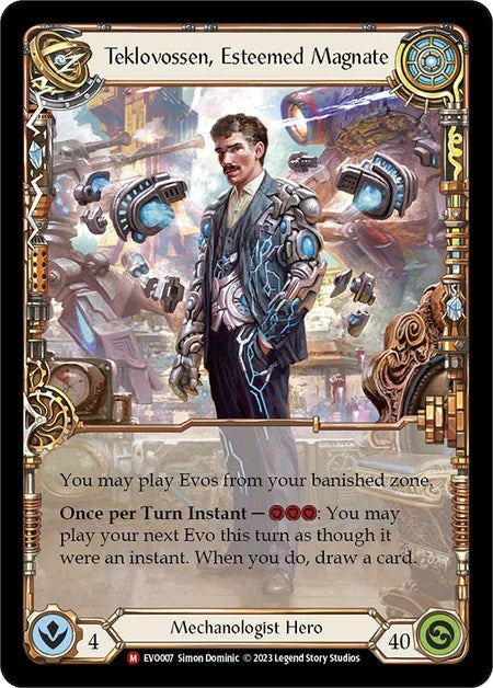 Teklovossen, Esteemed Magnate [EVO007] (Bright Lights) | Boutique FDB TCG