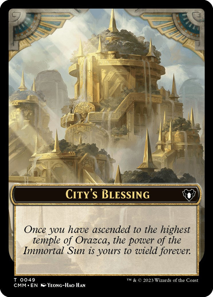 City's Blessing // Rat Double-Sided Token [Commander Masters Tokens] | Boutique FDB TCG