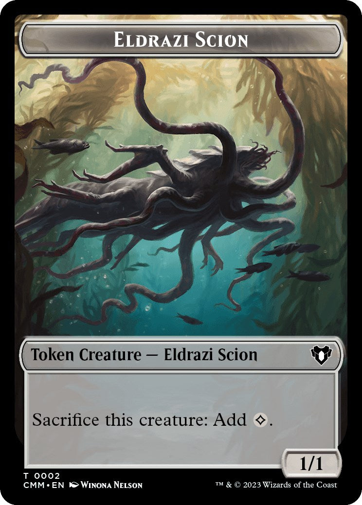 Eldrazi Scion // Phyrexian Beast Double-Sided Token [Commander Masters Tokens] | Boutique FDB TCG