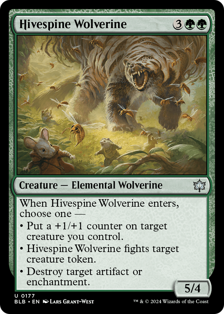 Hivespine Wolverine [Bloomburrow] | Boutique FDB TCG