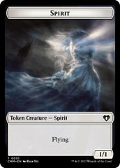 Spirit (0010) // Cat (0005) Double-Sided Token [Commander Masters Tokens] | Boutique FDB TCG