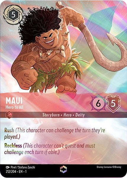 Maui - Hero to All (Enchanted) (212/204) [The First Chapter] | Boutique FDB TCG