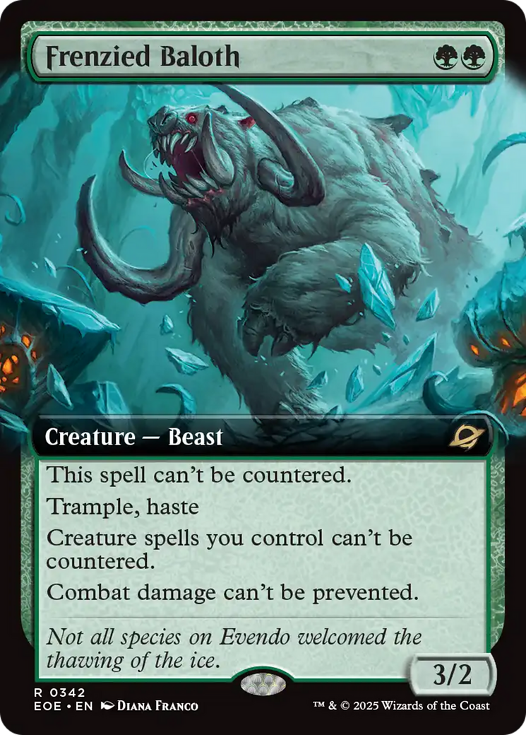 Frenzied Baloth (Extended Art) [Edge of Eternities] | Boutique FDB TCG