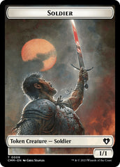 Soldier // Dragon (0020) Double-Sided Token [Commander Masters Tokens] | Boutique FDB TCG