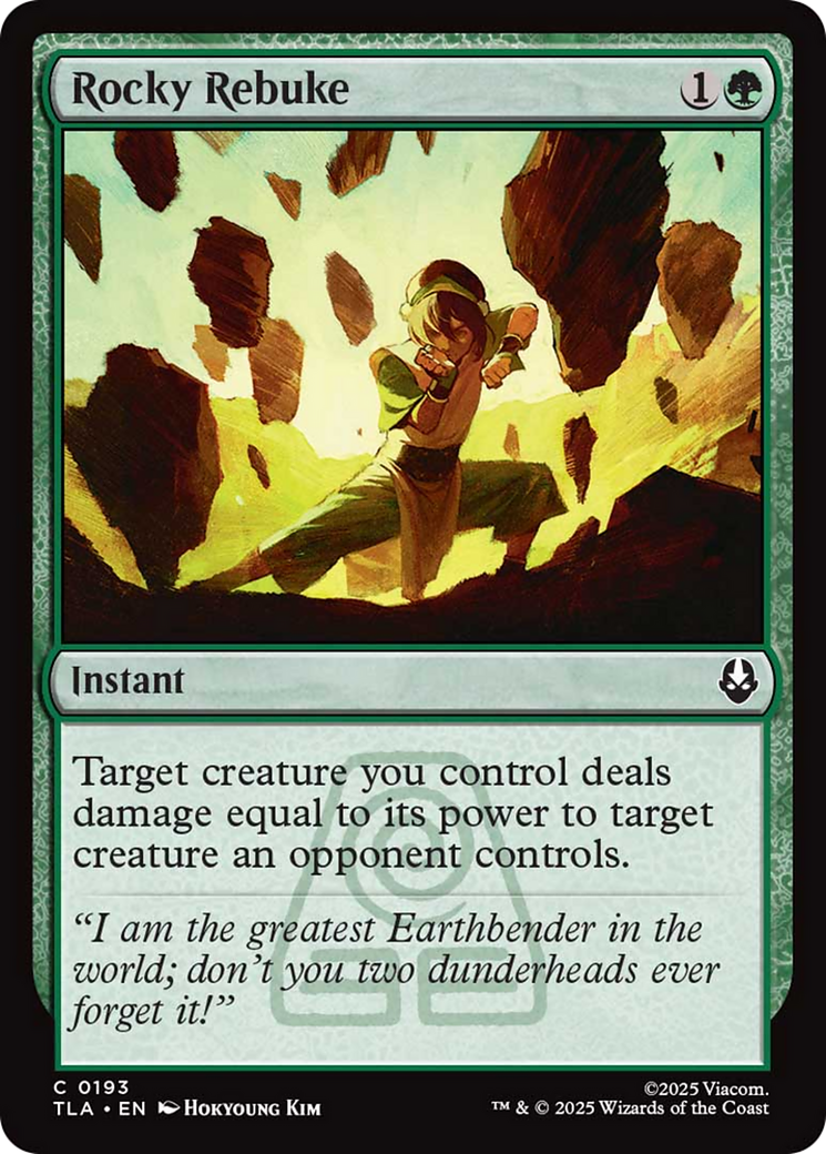 Rocky Rebuke [Avatar: The Last Airbender] | Boutique FDB TCG