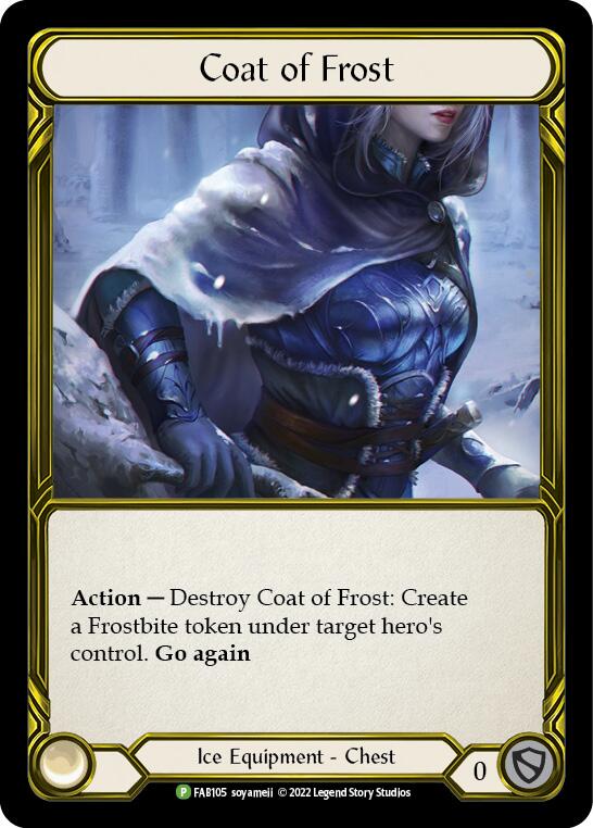 Coat of Frost (Golden) [FAB105] (Promo)  Cold Foil | Boutique FDB TCG