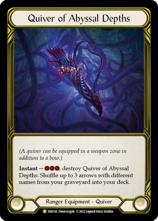 Quiver of Abyssal Depths (Golden) [FAB126] (Promo)  Cold Foil | Boutique FDB TCG