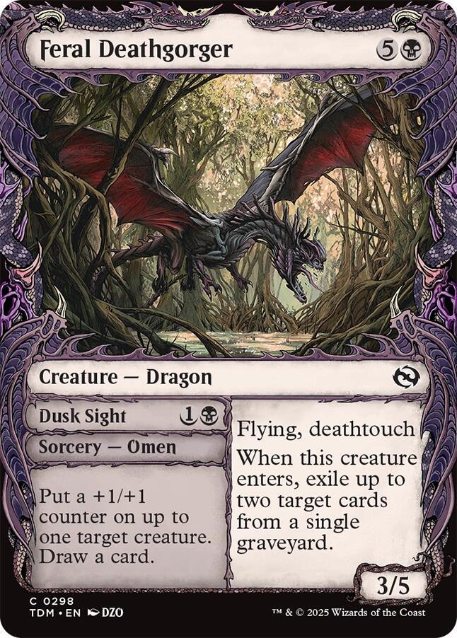 Feral Deathgorger (Showcase) [Tarkir: Dragonstorm] | Boutique FDB TCG