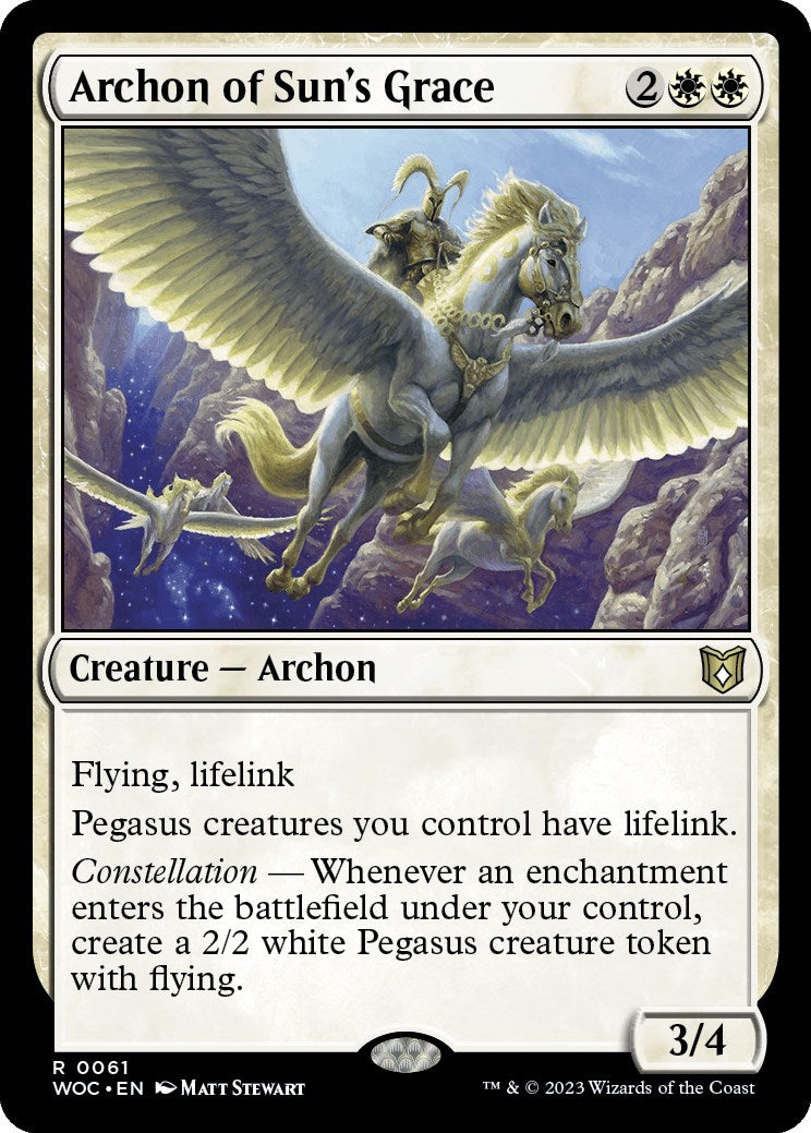 Archon of Sun's Grace [Wilds of Eldraine Commander] | Boutique FDB TCG