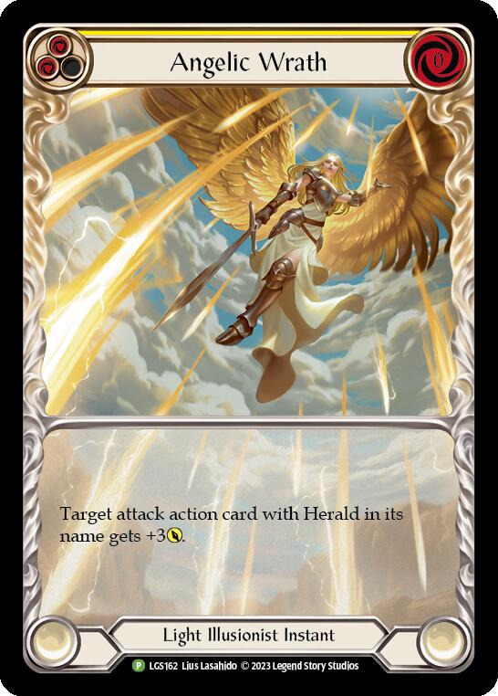 Angelic Wrath (Yellow) [LGS162] (Promo)  Rainbow Foil | Boutique FDB TCG