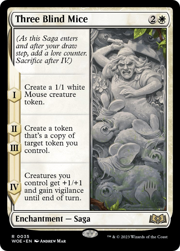 Three Blind Mice (Promo Pack) [Wilds of Eldraine Promos] | Boutique FDB TCG