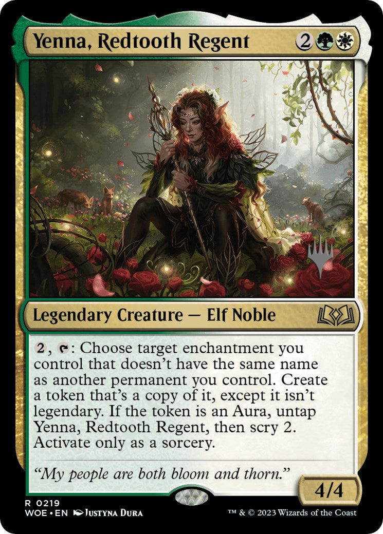 Yenna, Redtooth Regent (Promo Pack) [Wilds of Eldraine Promos] | Boutique FDB TCG
