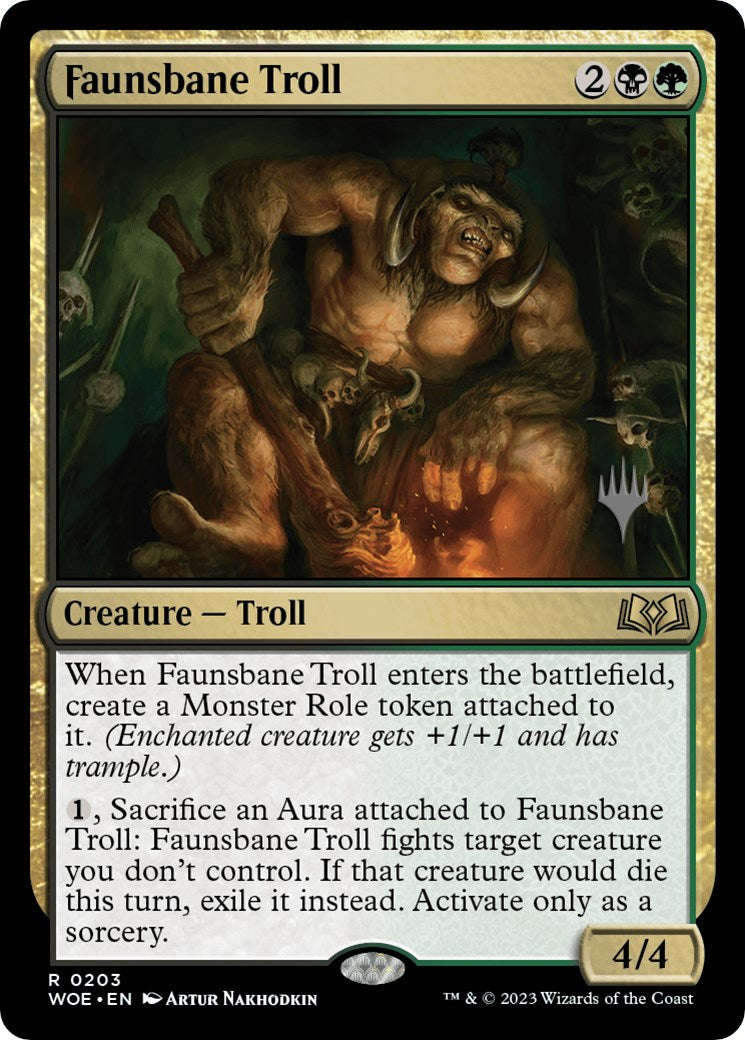 Faunsbane Troll (Promo Pack) [Wilds of Eldraine Promos] | Boutique FDB TCG