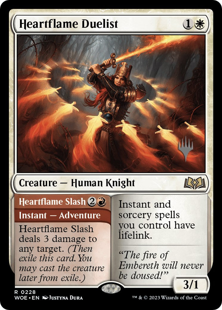 Heartflame Duelist // Heatflame Duelist (Promo Pack) [Wilds of Eldraine Promos] | Boutique FDB TCG